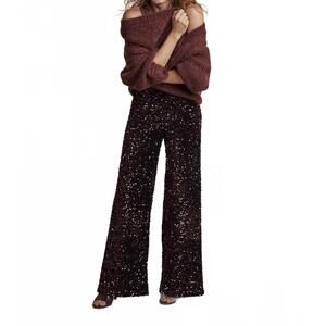 NEW SUMMUM high waist sequin pants in cherry